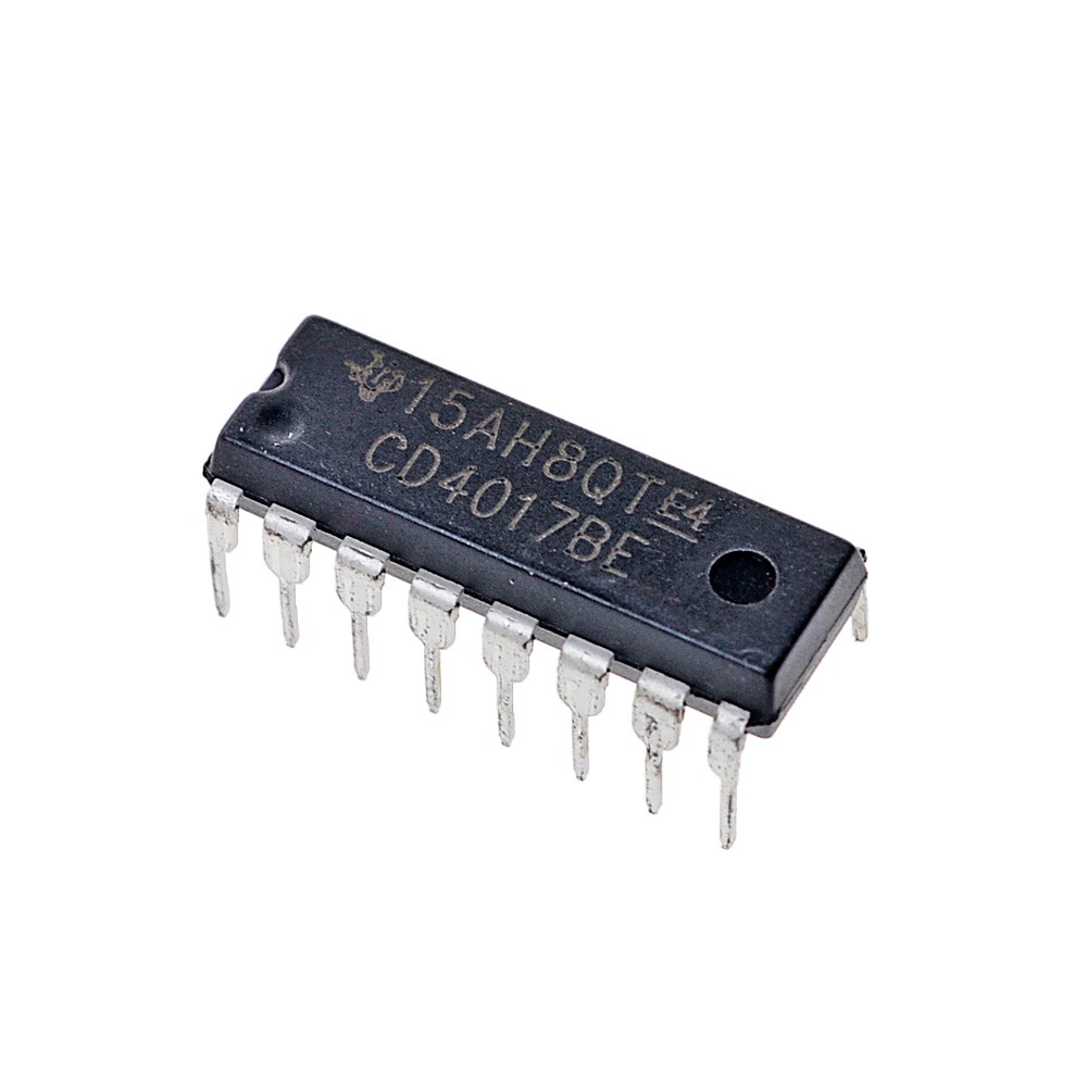 2Pcs- CD4017BE CD4017 CD-4017 4017 DIP-16 Pin Dual In Package Sound Controlled Toggle Switch Using Decade Counter IC Breadboard Friendly IC Electrical Circuitry & Parts. 