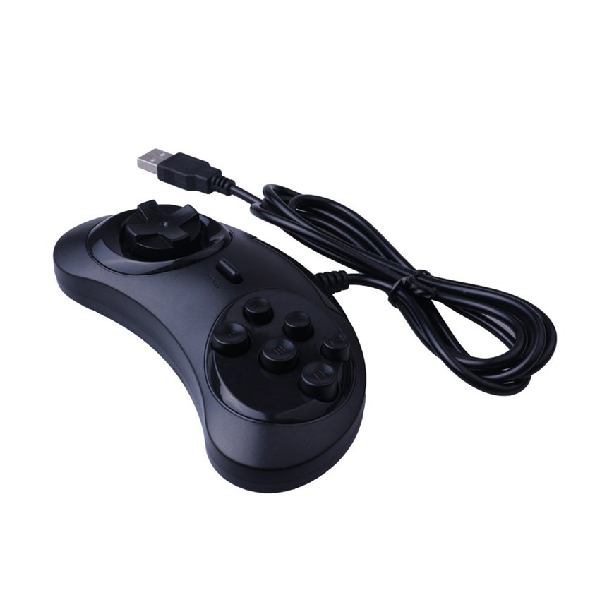 TE USB Gamepad Game Controller 6 Buttons for SEGA USB Gaming Joystick Holder for PC MAC Mega Drive Gamepads. 