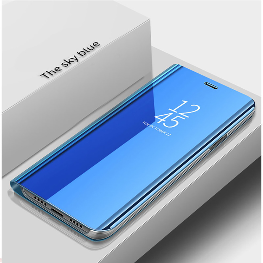 HAOYE Hoesje geschikt voor Xiaomi Redmi Note 13 Pro Plus 5G, Clear View Staande Case met Display Window, Spiegel Smart Flip Case Shockproof Cover met