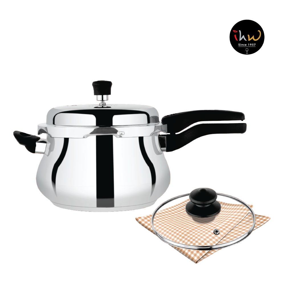 Stainless Steel Pressure Cooker 3.5 Ltr (2-in-1) | Durable, Efficient & Versatile for Fast Cooking - SPCH3522. 