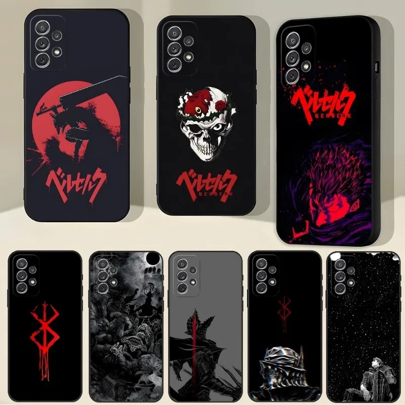 Anime Berserk Guts Phone Case For Samsung Galaxy S23 S22 S10 S20 S30 S21 S8 S9 Pro Plus Ultra Fe Design Back Cover