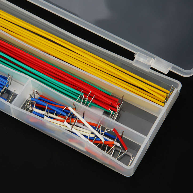 Breadboard Jumper Wire Kit 140pcs U Shape Solderless Cable Box for DIY Shield. 