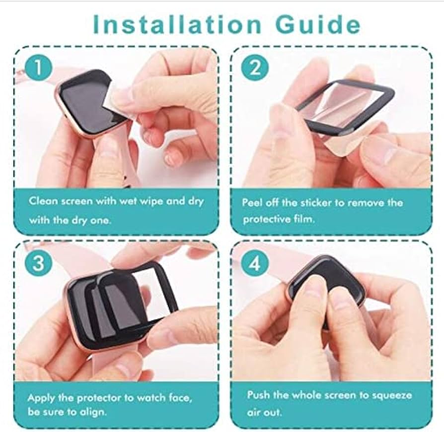 For Amazfit GTS 3 - Screen Protector Plastic 3d Film For Smart Watch HD Clear Curved Edge Full Protective (Not Glass). 