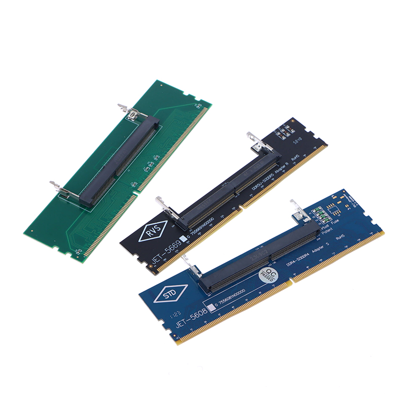 DDR3 DDR4 DDR5 Laptop SO-DIMM to Desktop Adapter Card Converter Memory RAM Connector Adapter Fengshi. 