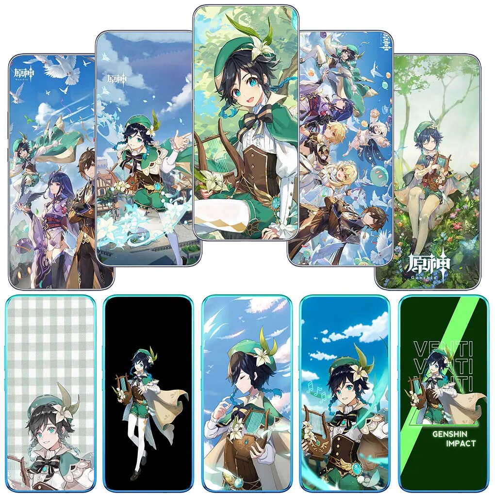 Genshin Impact Venti Cover Phone Casing for Infinix Hot 10i Note 11 10 Pro 9 Play 10T for Tecno Spark 8C 8P 5 6 8 Soft Case