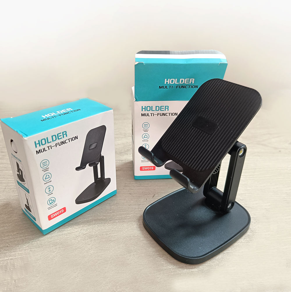 SW-019 Mobile Phone Holder Stand - Black - Phone Stand - Mobile Stand. 