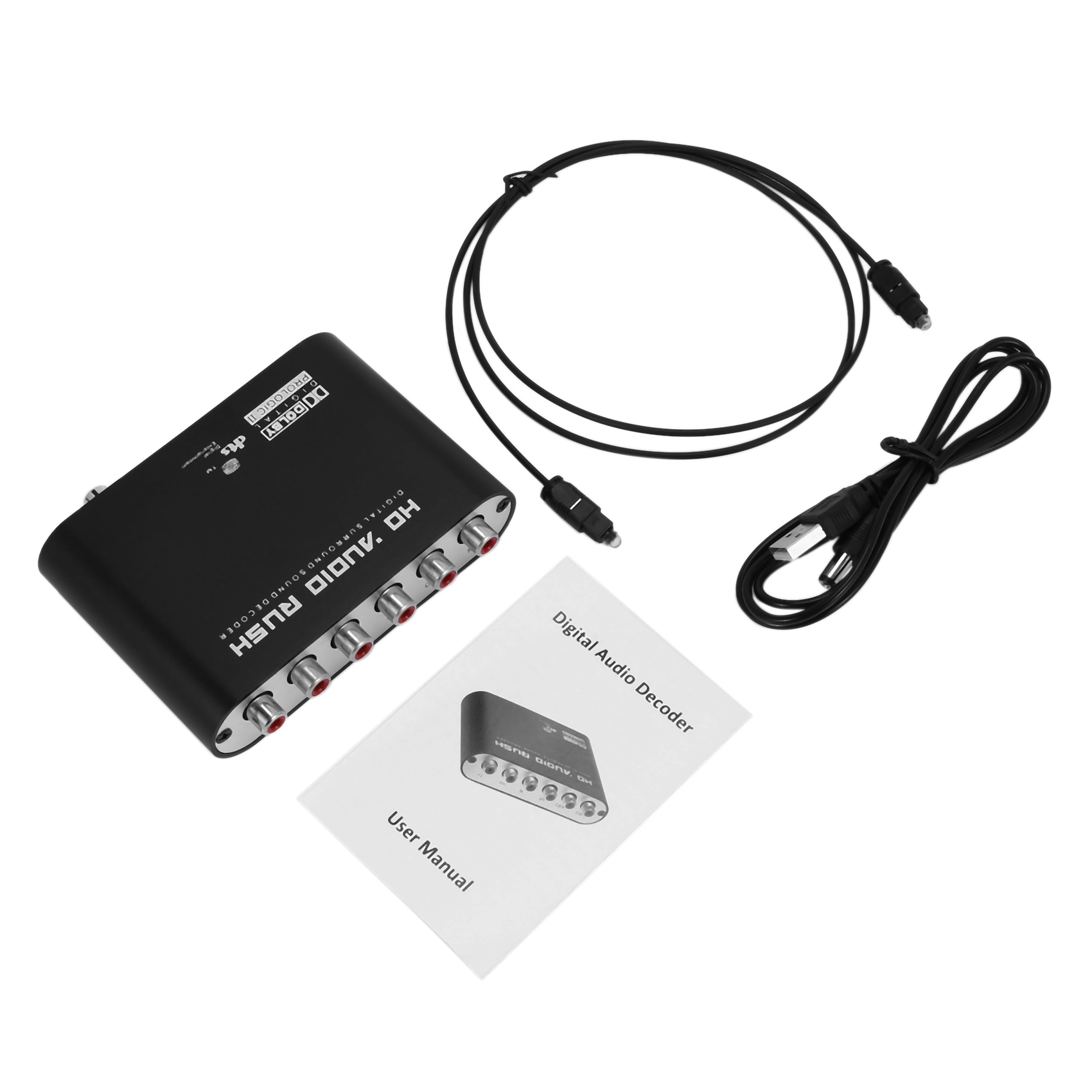 5.1 CH Audio Decoder SPDIF Coaxial To RCA DTS AC3 Digital To 5.1 Amplifier Analog Converter For PS3,DVD Player, Xbox. 