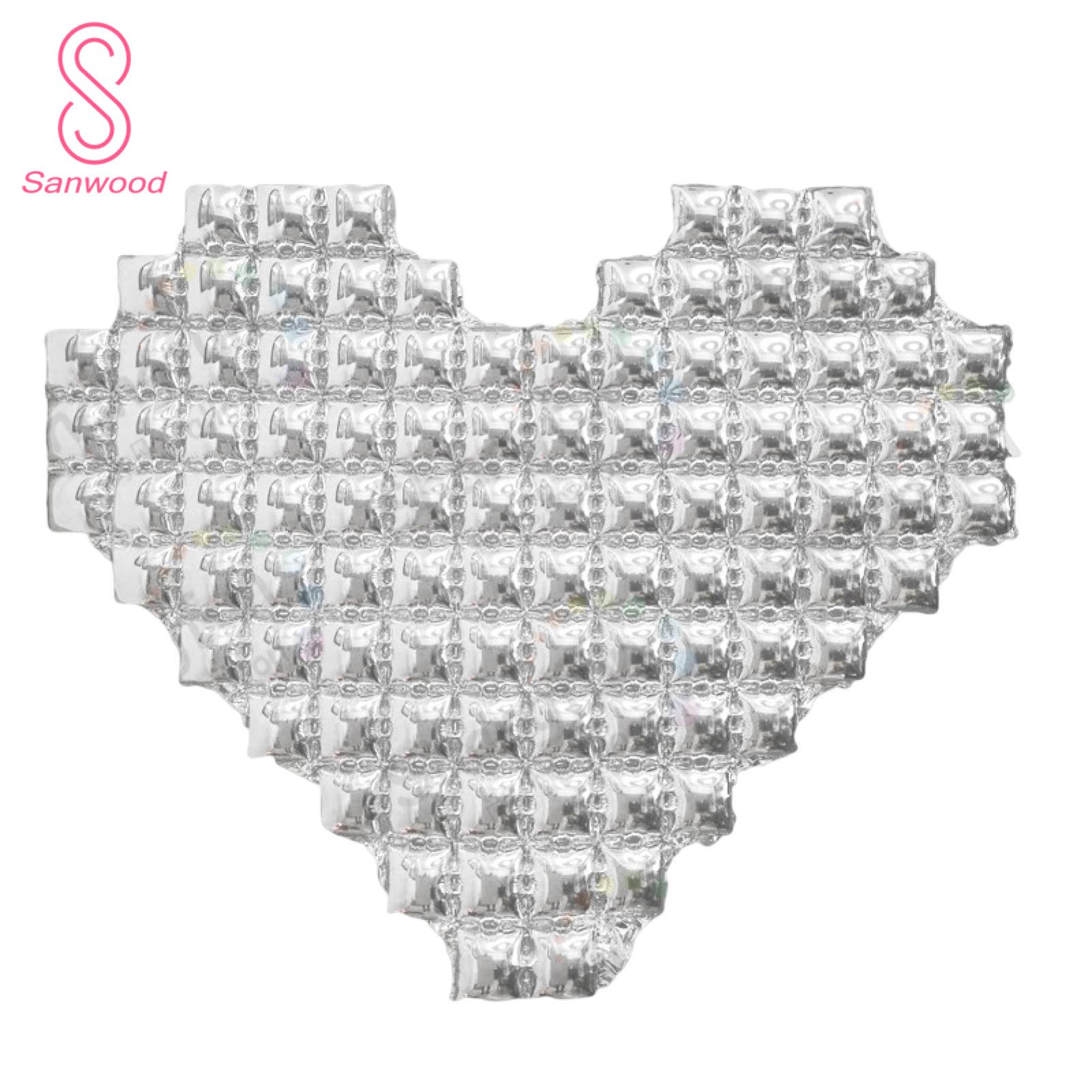 Wall Balloon Festive Heart Shaped Plaid Background LOVE Letter Wall Balloon