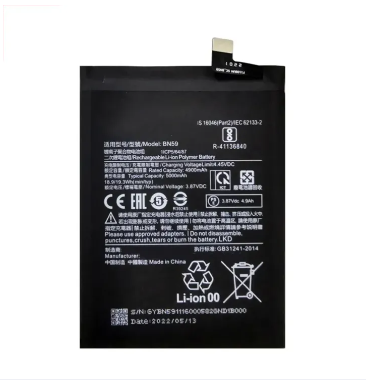 Replacement BATTERY Model BN59 FOR Redmi Note 10 / 10s with foundation quality. 
