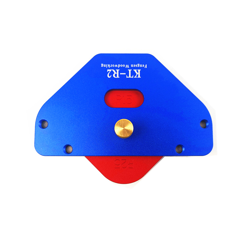 Wood Panel Radius Quick-Jig Woodworking Bevel R Round Arc Positioning Template Round Corner for Trimming Machine Engraving. 