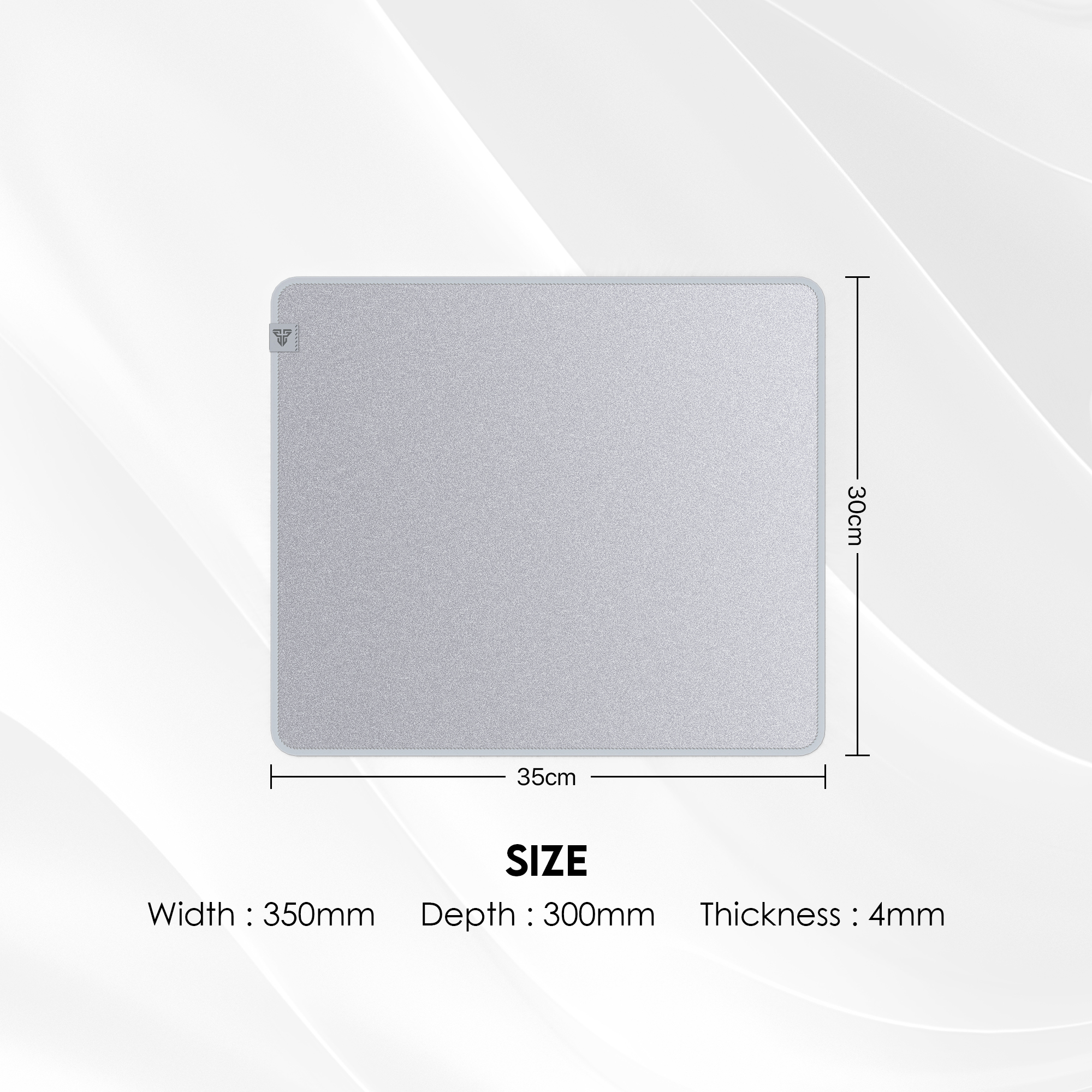 FANTECH AGILE MP453 MOUSE PAD SPEEDSILK Surface, Non-Friction Impacting Water-Resistant Coating Anti-Fray Edge Stitching Anti-slip base. 