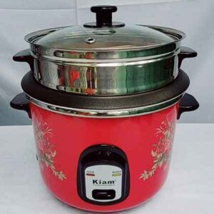 Kiam Rice Cooker 3.2 Litre - Double pot (One SS Bati & One Coating Bati) SFB-5705. 