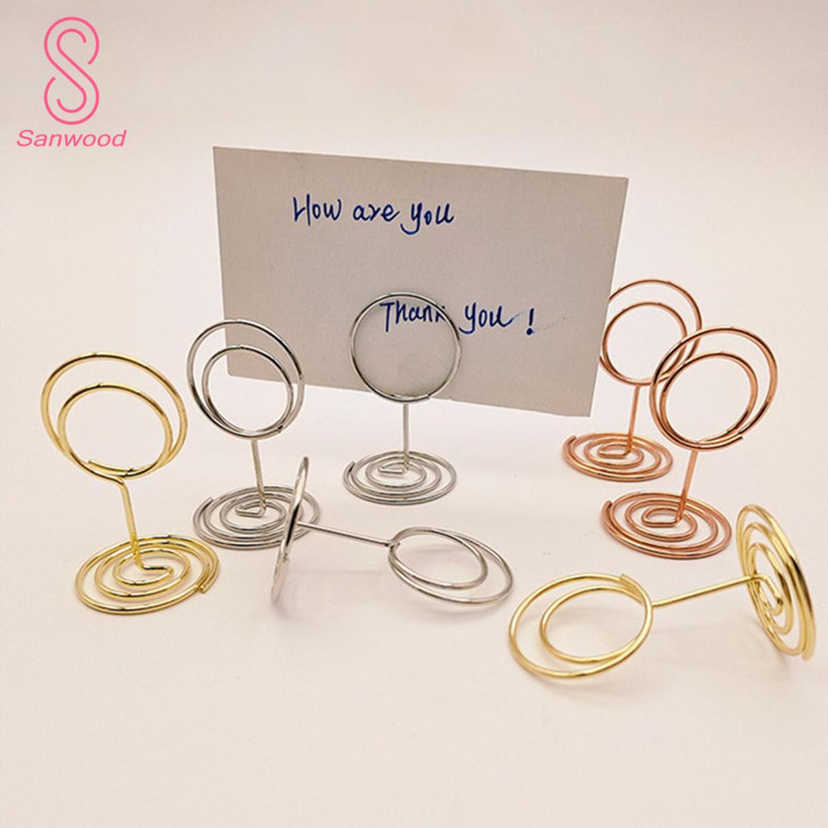 Note Holders Sturdy Construction Round Table Card Memo Holder Stands