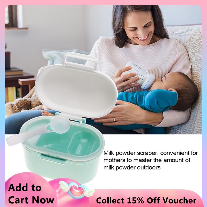 Infant Milk Powder Dispenser, 480ml Stackable Baby Food Layers Portable