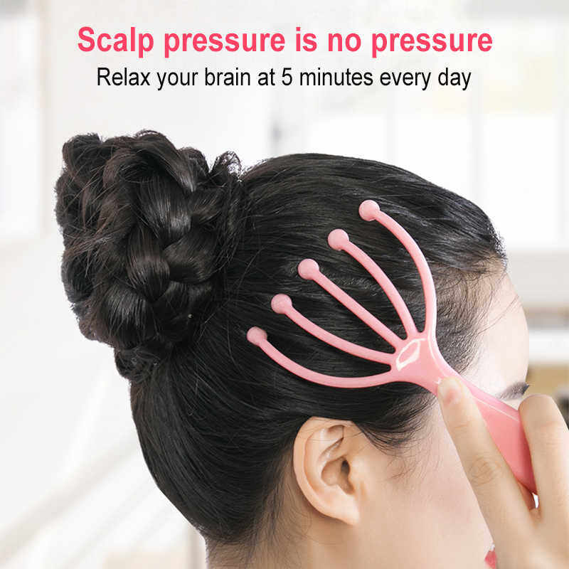 Sileni Manual 5 Scalp Hand Massager, Stress Relax, Spa, Therapy Dealing, Relaxation & Stress Reduction Suitable for Home, Office and Travel,(5-Claw Ball Massager)