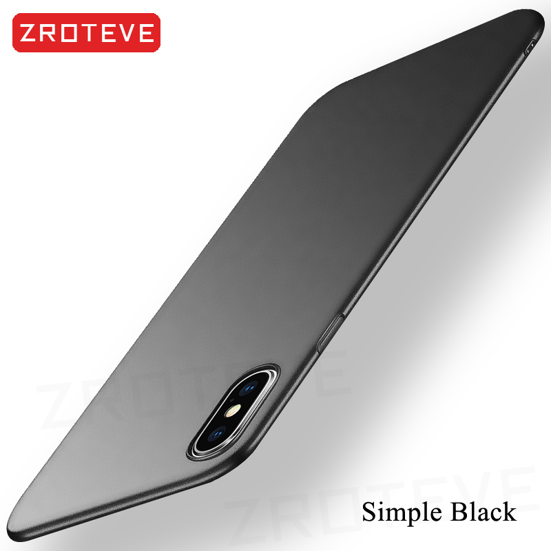 For iPhone X XR Case ZROTEVE Luxury Ultra Thin Frosted Hard PC Cover For Apple iphone XR XS Max iPhonex 10 iPhone10 Phone Cases. 