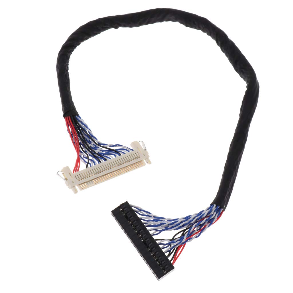Universal FIX 30 Pin 1CH 6Bit LVDS Connector Cable 210mm For LED LCD Display Panel Controller 30 Pin LVDS Cables . 