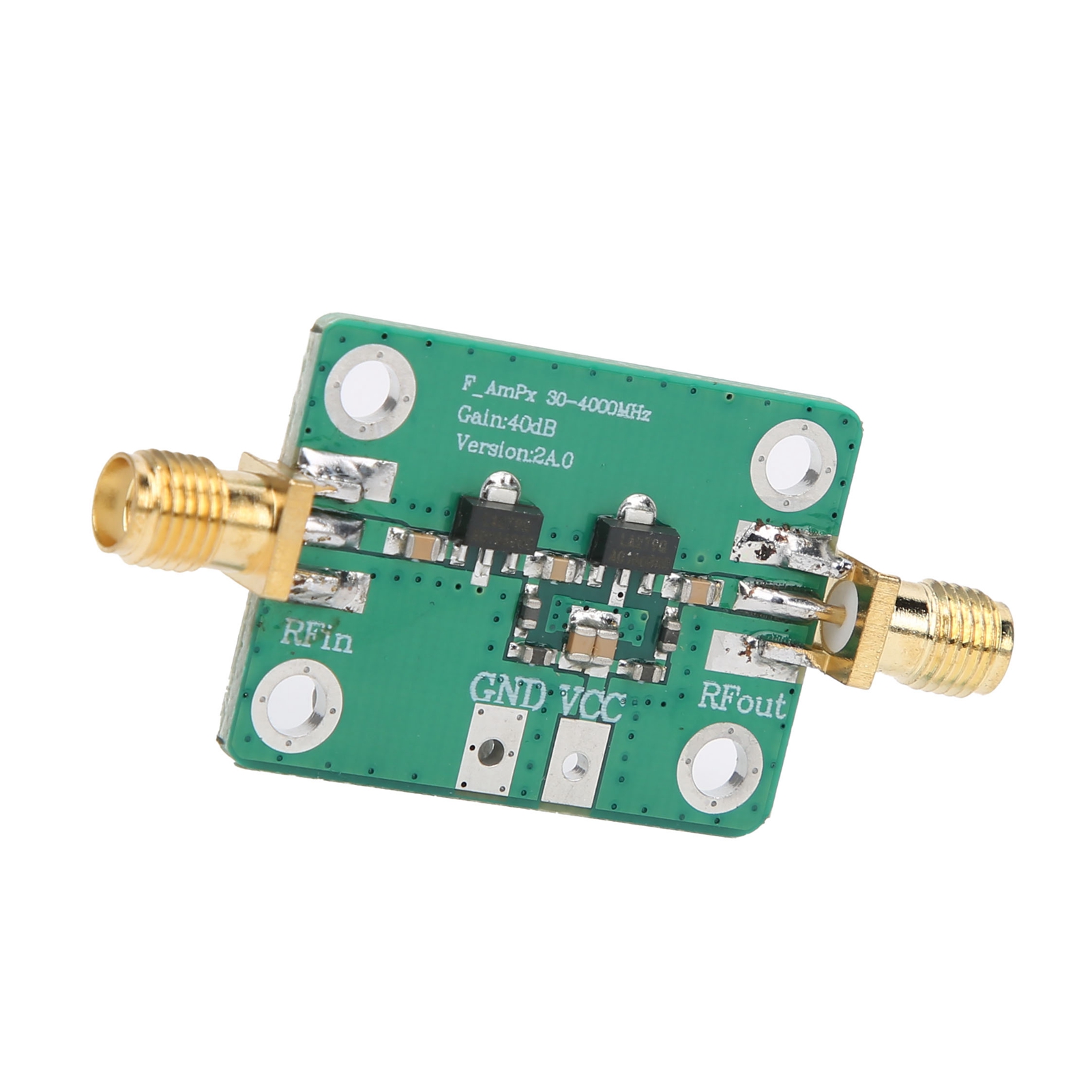 Power Amplifier Module 40dB RF 30‑4000MHz for Shortwave FM Broadcasting. 