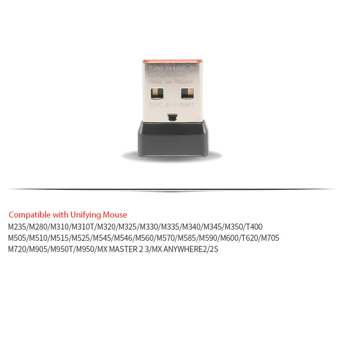 Wireless Dongle Receiver Unifying USB Adapter for Mouse Keyboard Connect 6 Device for MX M905 M950 M505 M510 M525