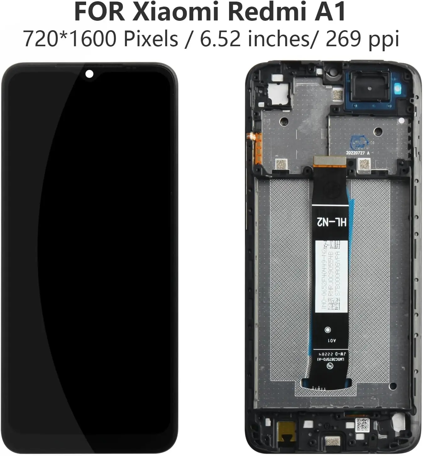 LCD With Frame For Xiaomi Redmi A1 A1 Plus 220733SI 220733SFG Display Touch Screen Digitizer Assembly Replacement Parts. 