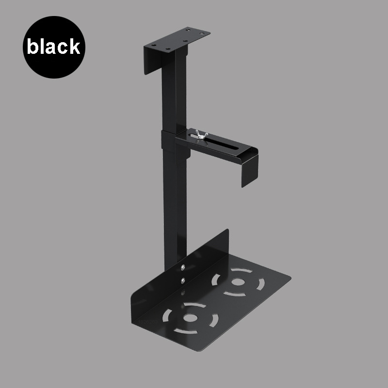 Universal PC Case Holder Under Desk Wall Side Mount CPU Stand Adjustable Computer Mainframe Hanger Host Box Stand Bracket Rack. 