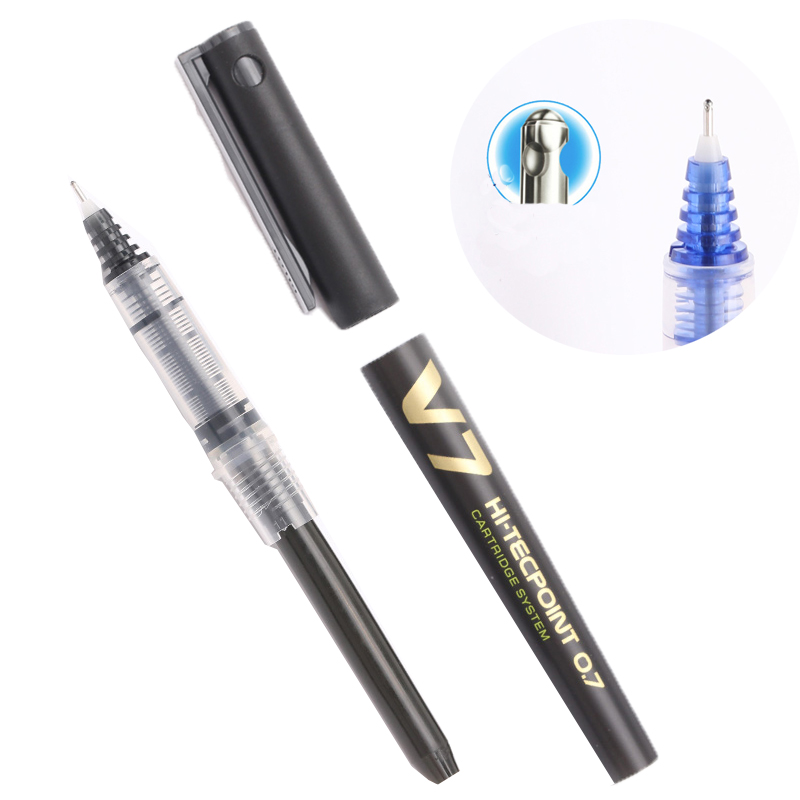 Pilot Rollerball Pens, BXC V5 V7 Hi-Tecpoint Refillable Cartridge System Liquid Ink 0.5mm 0.7mm Tip Rolling Ball Gel Pen Amour zii. 
