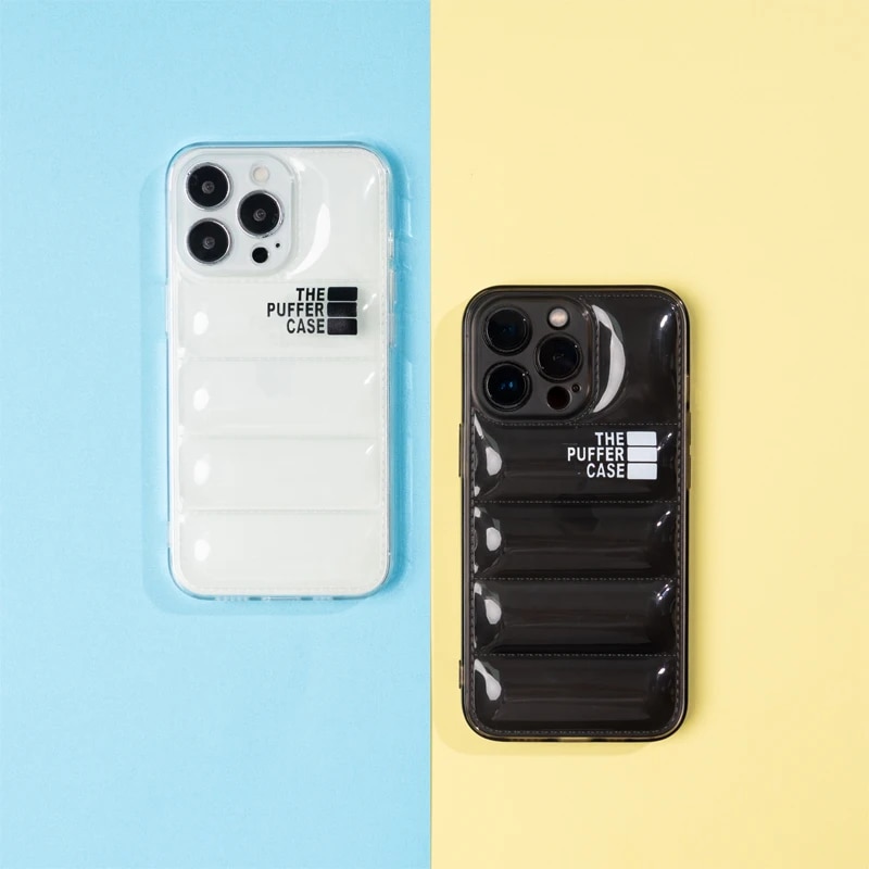 Luxury Clear Soft Down Jacket The Puffer Case for IPhone 14 Plus 13 11 12 Pro Max XS XR X 14Pro 13Pro IPones Promax Puffer Cover Loser Lione. 