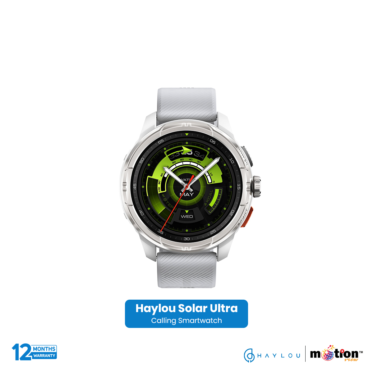 Haylou Solar Ultra 1.6" AMOLED Display  With BT Calling Smart Watch. 