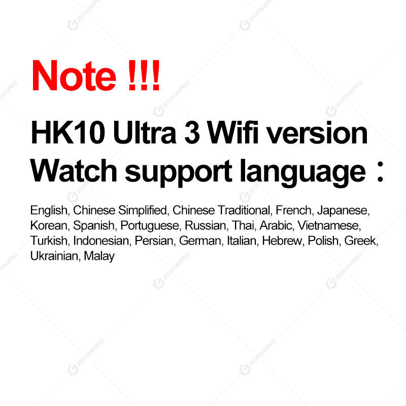 HK10 Ultra 3-WF Smart Watch Men AMOLED WiFi Bluetooth Calls Smartwatch ChatGPT Compass NFC Photo Album Sport Watch Upgraded HK9. 