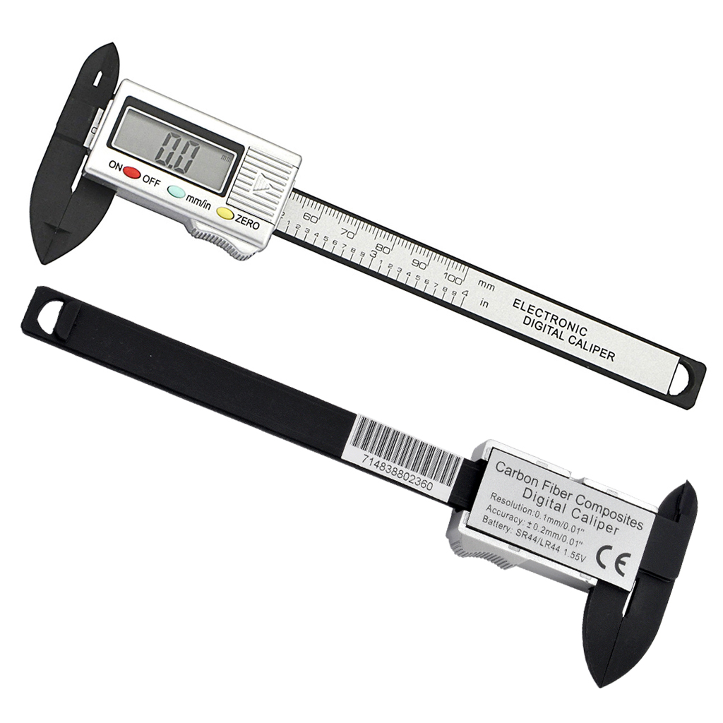Carbon Fiber Composite Digital LCD Vernier Caliper. 