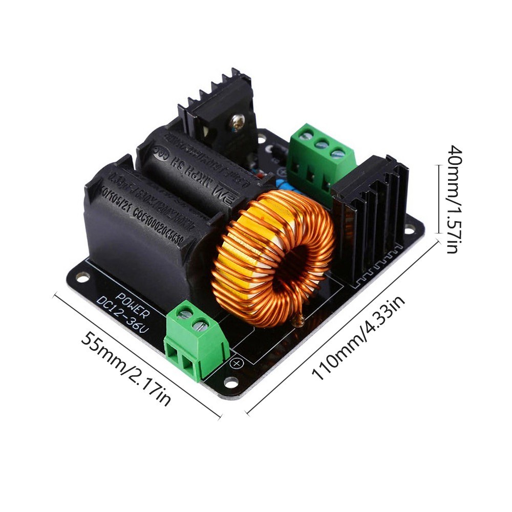 DC12-24V ZVS Coil Driver Board Flyback Driver Module with Ignition Coil High Voltage DC Power upply Replacement for Tesla. 