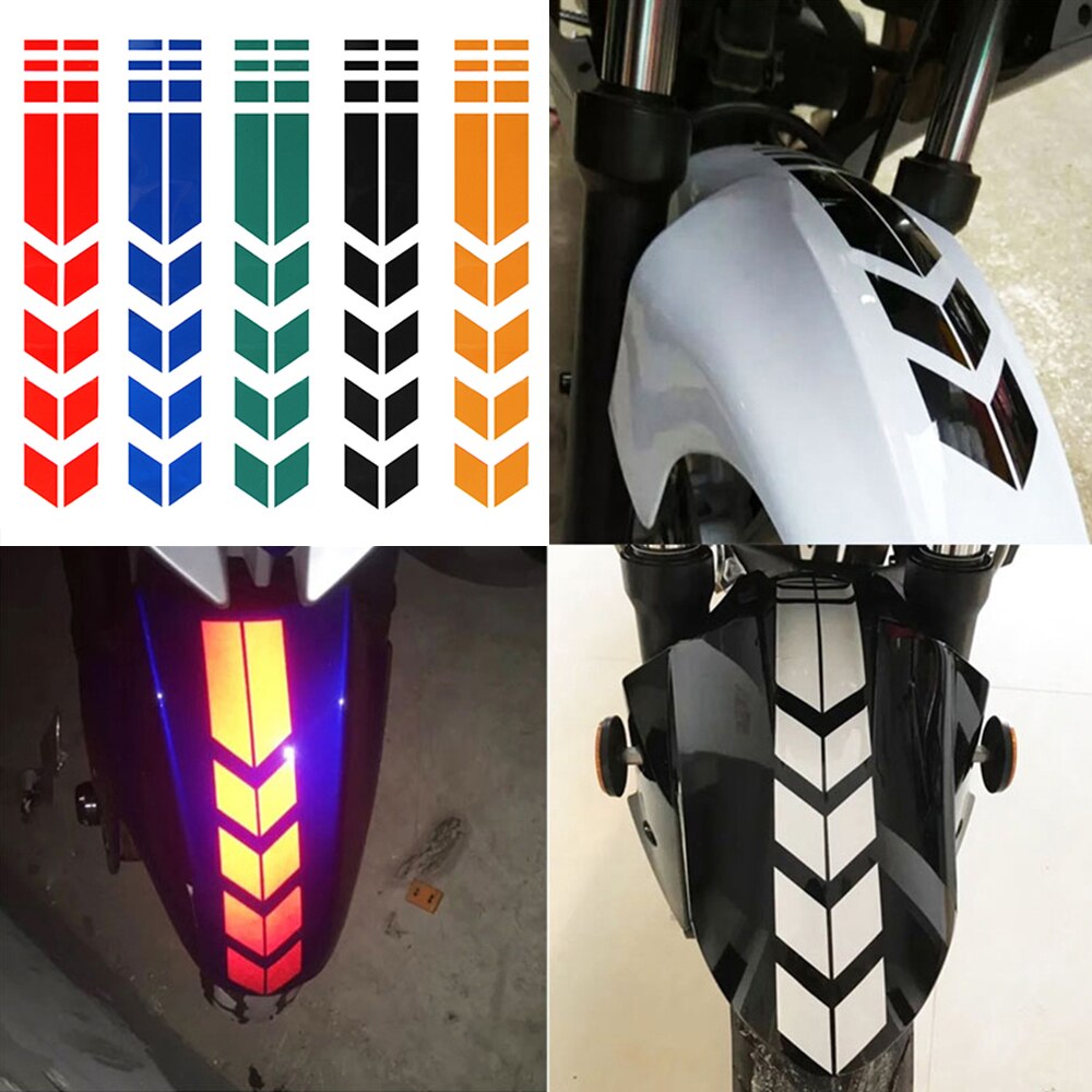 【VisioN Shop】Motorcycle Sticker Wheel Fender Warning Arrow Decals for YAMAHA FZ-09 MT-09 FZ6 FAZER FZ8 MT-07 FZ-07 TTR125 L. 