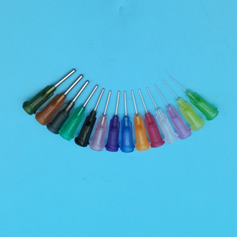 【VisioN Shop】100pc/lot blunt point needle syringe tip for solder paste UV glue other Dispensing needle Tip. 
