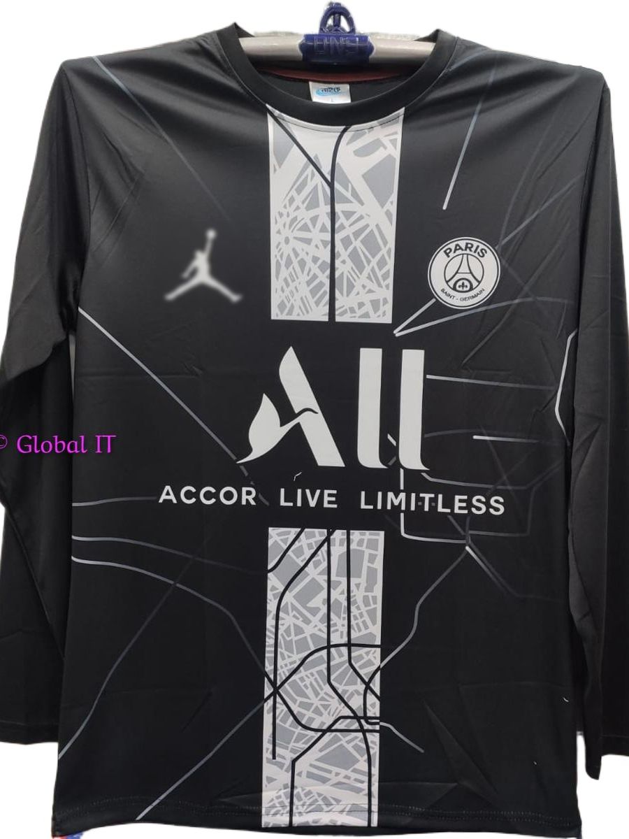 psg black long sleeve jersey