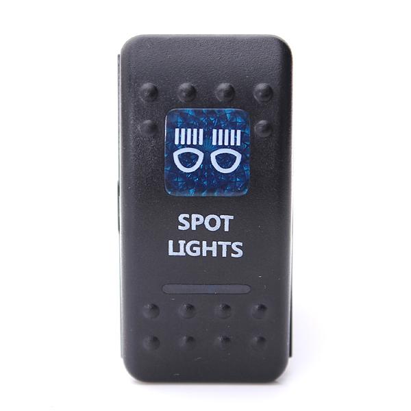 Boat Car Marine Dash Rocker Switch Dual LED SPST ON-OFF Light Waterproof 12V 24V
