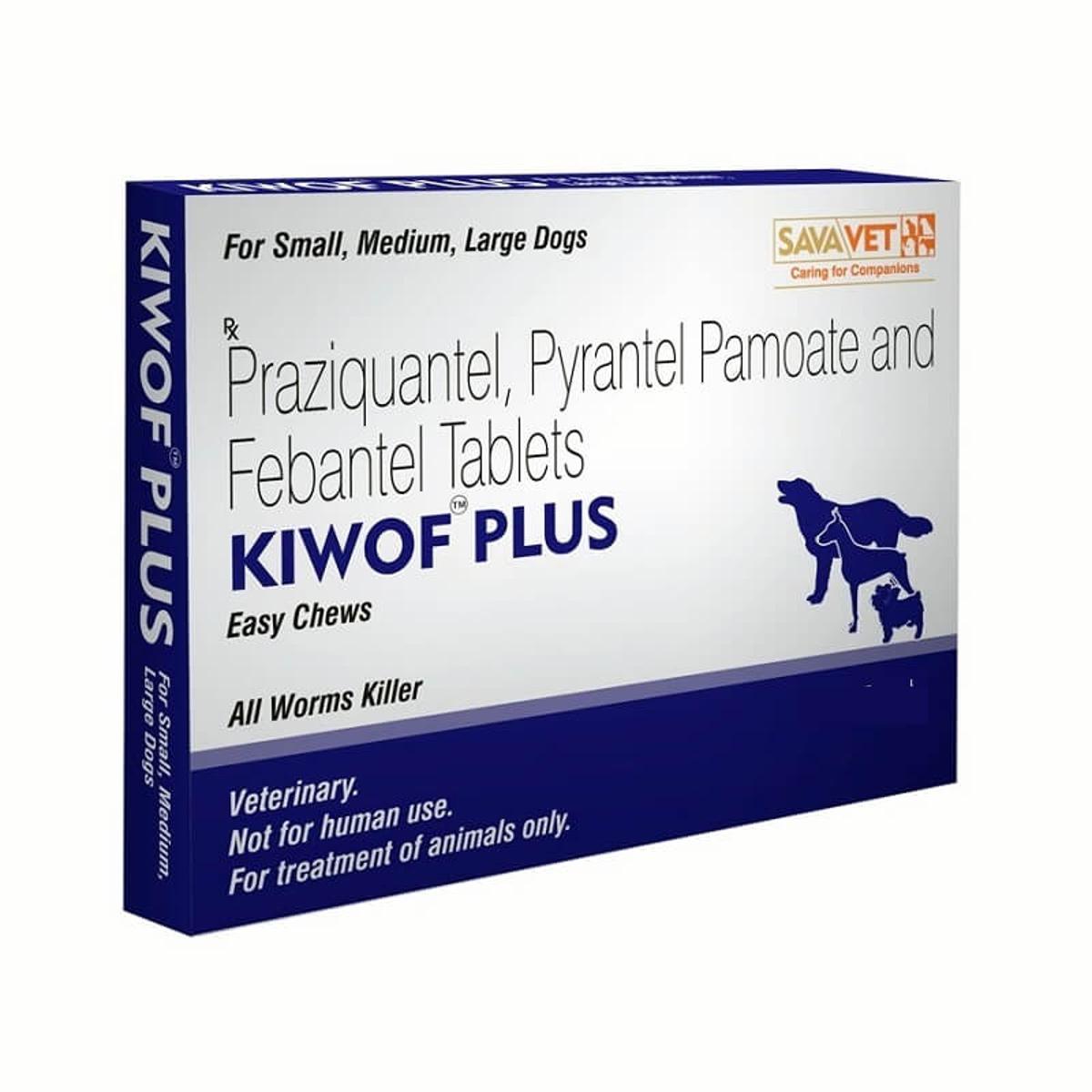 Savavet Kiwof Plus Dog Dewormer Tablets- Box of 10 Tablet