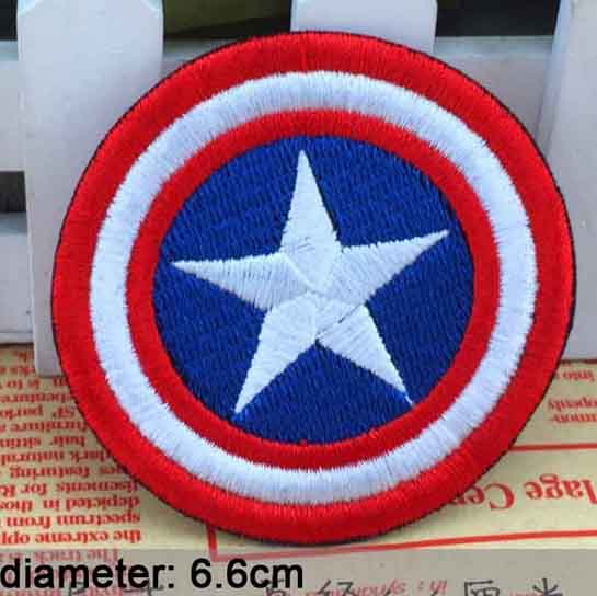 Disney Marvel Avengers Superhero Captain America Hulk Ironman Deadpool Iron On Embroidered Clothes Patches For Boy Clothing. 