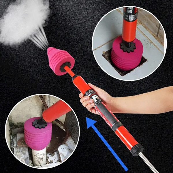 Manual Multifunctional High Pressure Drain Buster Home Sink Clog Remover Cleaning Tool Toilet Plunger Suction Pump. 