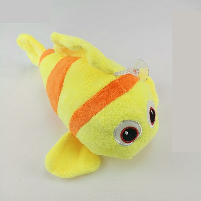 Small simulation fish doll grab machine doll cute clown fish plush toy. 