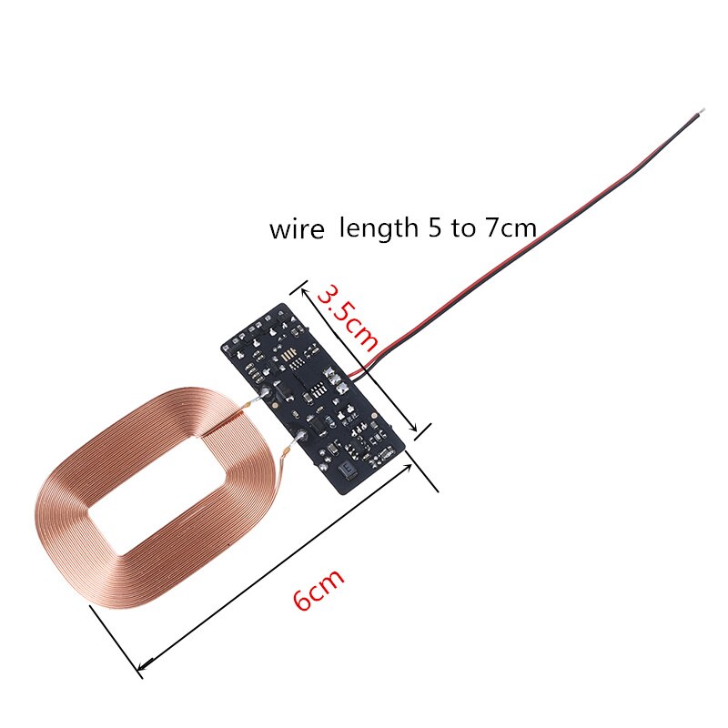 【VisioN Shop】New Qi Wireless Standard Universal Wireless Charger Board With Coil DIY QI Wireless Receiver. 