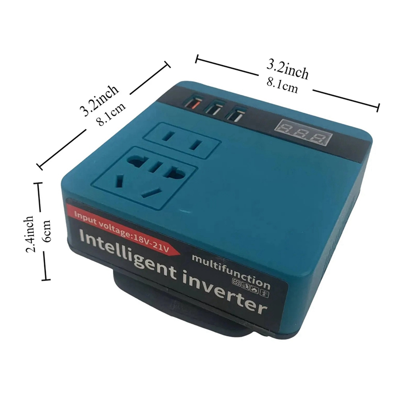 Power Source Inverter for Lithium Battery, AC220V/DC5V/20V for Outdoor Operation. 