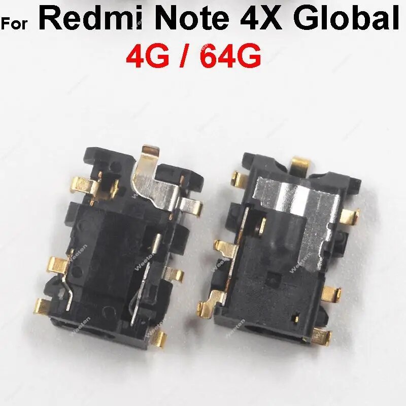 Earphone Jack For Xiaomi Redmi Note 3 4 4X 5 5A 6 7 8 9 Pro Global Earphone Headphone Jack Audio Accessories Replacement Parts. 