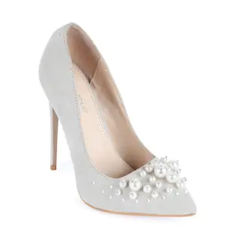 leather high heel pumps