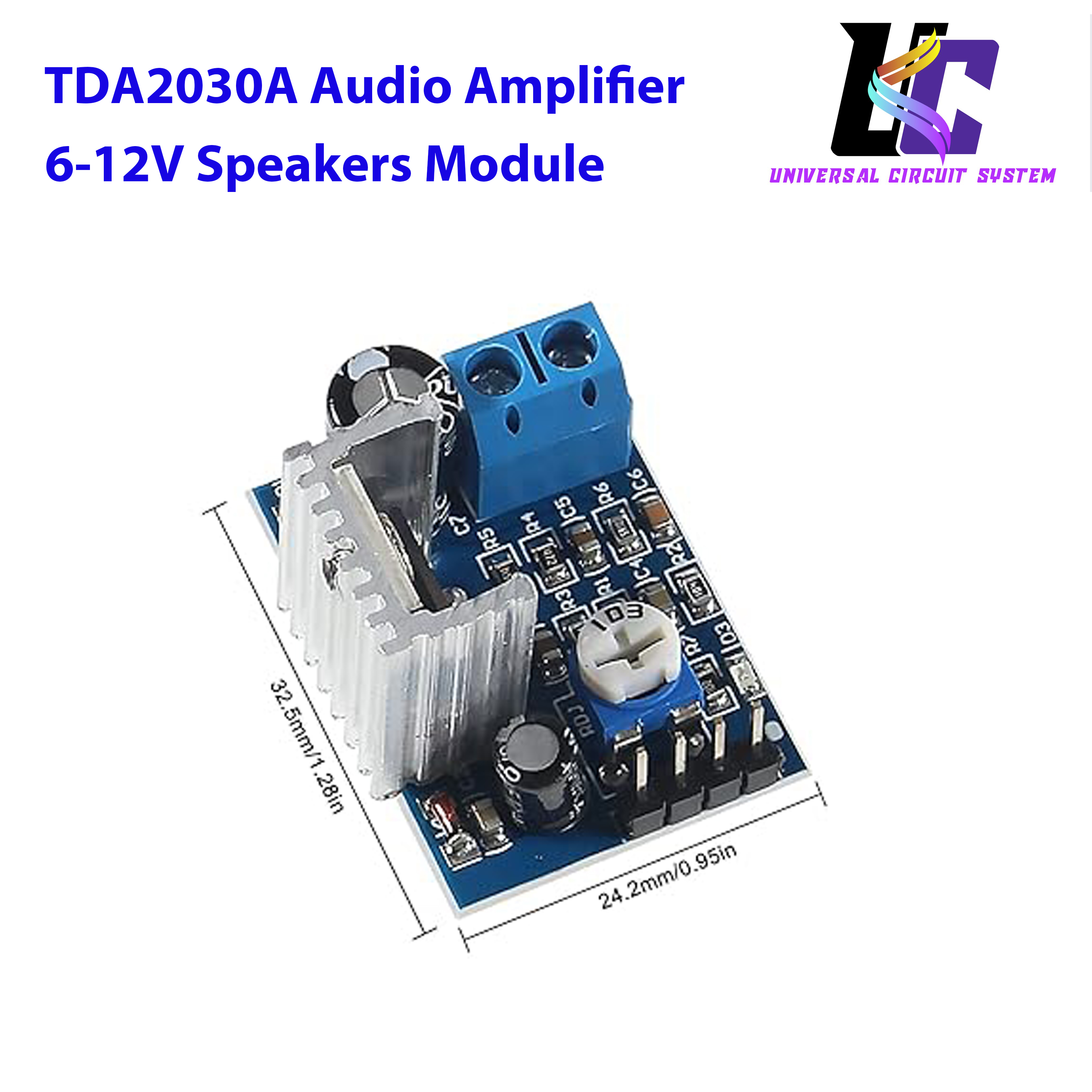 TDA2030A Audio Amplifier Module TDA2030 Power Amplifier Board 6-12V Speakers Module Converter dta2030. 