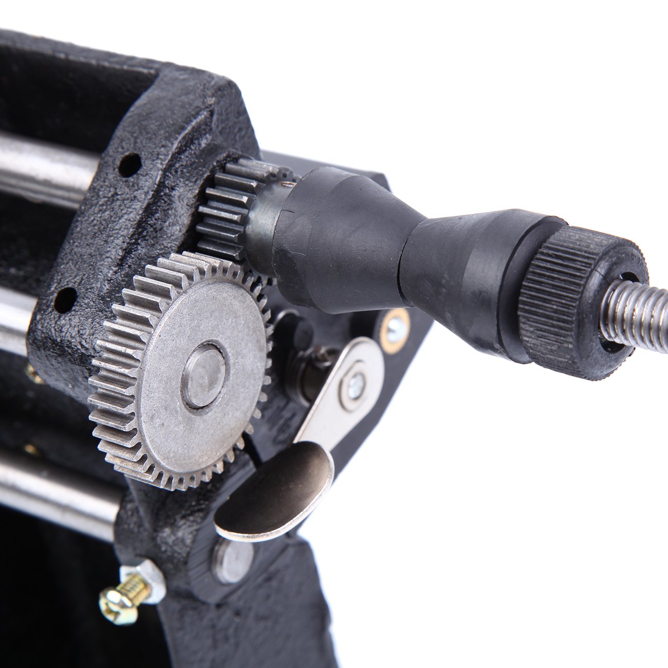 Dual Purpose Manual/Electric Coil Winder Machine with Counter Hand Coil Winding Machine Range 0-9999 Round Black. 