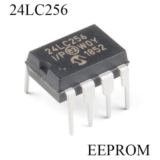 24LC256P IC 24LC256 Serial CMOS EEPROM 256KB 32Kx8 Serial 24LC256P EEPROM IC DIP-8 8 Pin Leads Package IC 24LC256P EEPROM IC. 