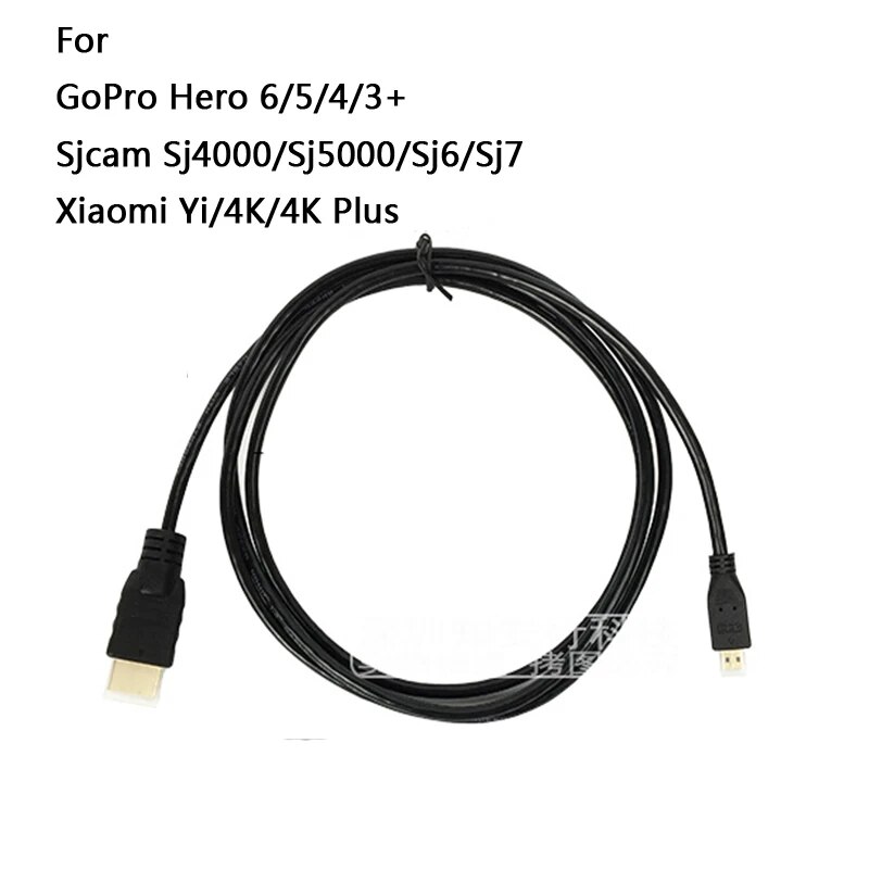 【3C VictoryEagle】Micro HDMI Cable Data For Xiaomi yi GoPro Hero 8 7 6 5 4 3+ SJCAM Xiaomi Yi 4k H9 Action Camera. 