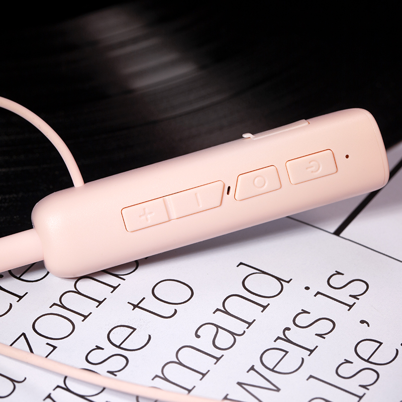 Whizzer OF-WM1 Wireless Neckband Bluetooth Receiver for 2pin 0.78mm iems Support Mic and Vol control 40 Hours Long Battery. 