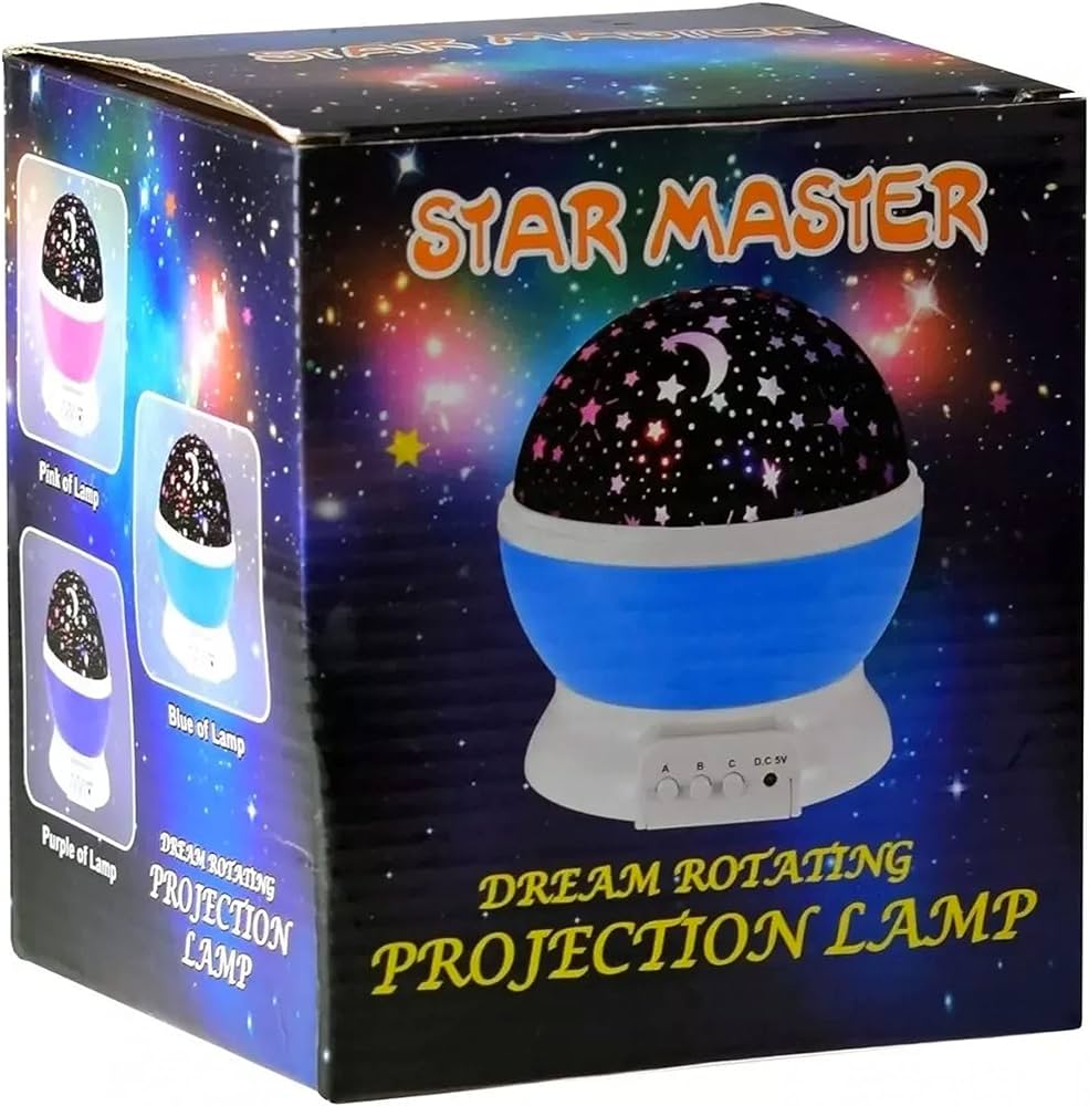 Star Master Dream Rotating Color Changing Projection Lamp. 