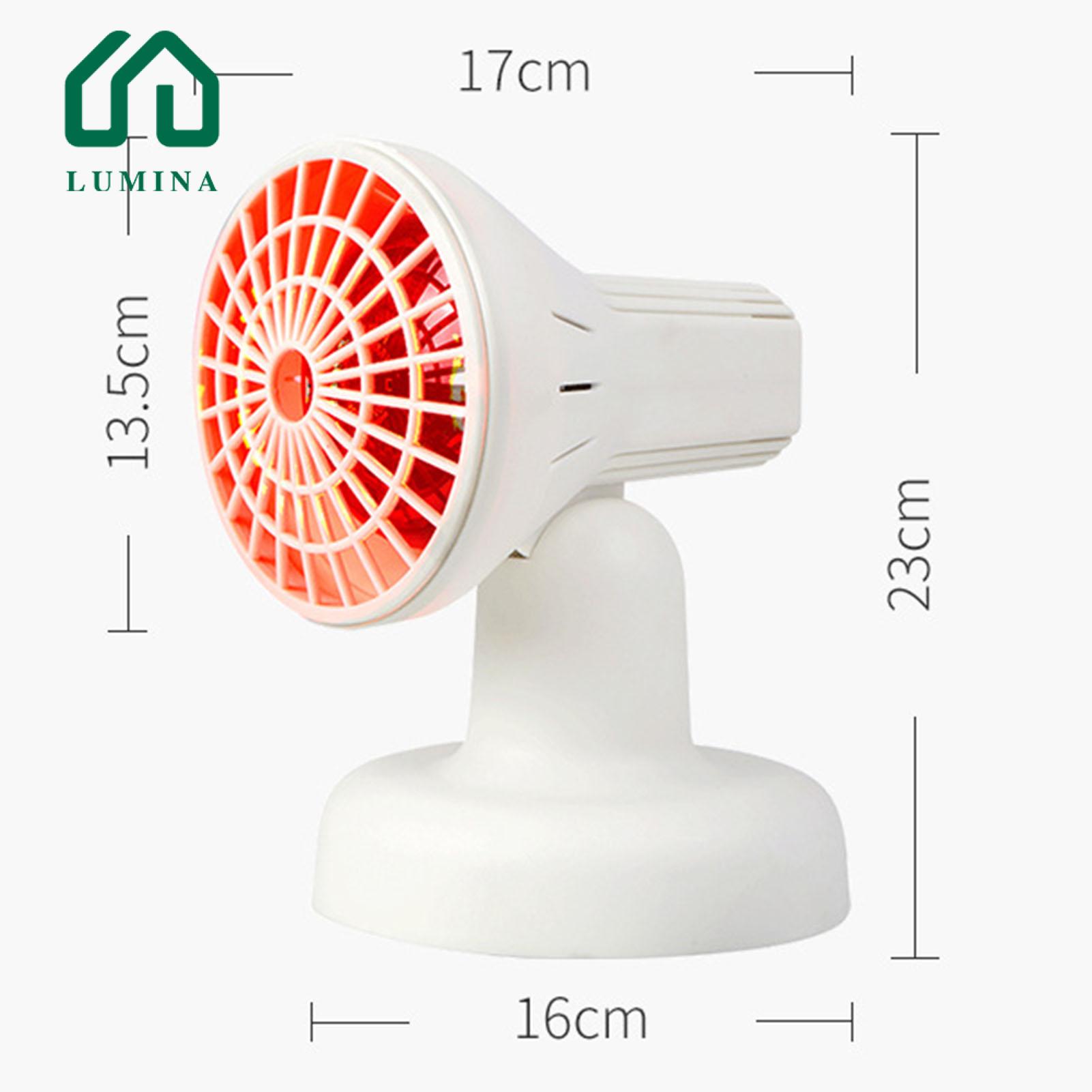 Lumina Muscle Recovery Mode Therapy Light Red Light Therapy Lamp for Home Use Adjustable Angle Infrared Phototherapy Desk Lamp with Eu Plug Improve Health Well-being with Red Therapy Light Device. 